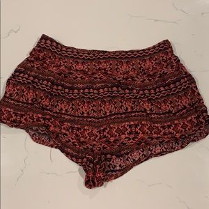 comfy patterned shorts